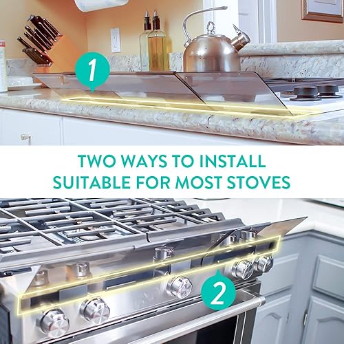 Miniatura 10 de Prince Lionheart Protector de estufa para seguridad infantil protector adhesivo de primera calidad que protege de quemaduras protector de estufa