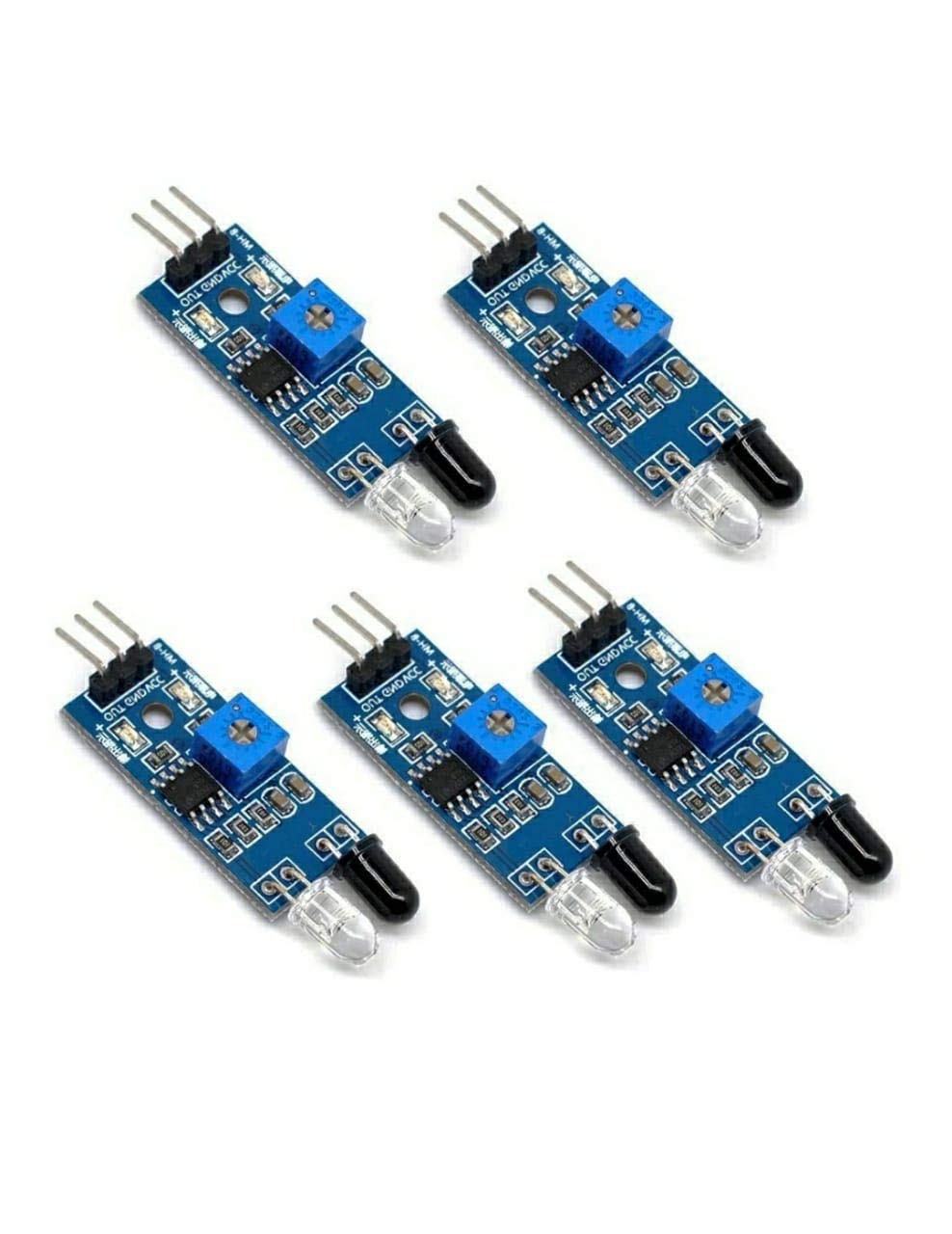 Advitiya?- 5-Piece Infrared (IR) Proximity/Obstacle Detecting Sensor Module (B08K27D18X) Amazon Price History, Amazon Price Tracker