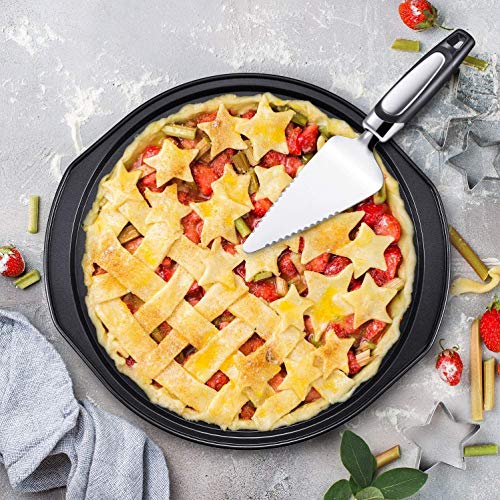 image for Alices Latest 14 Inch Nonstick Carbon Steel Pizza Pan Bakeware with ho