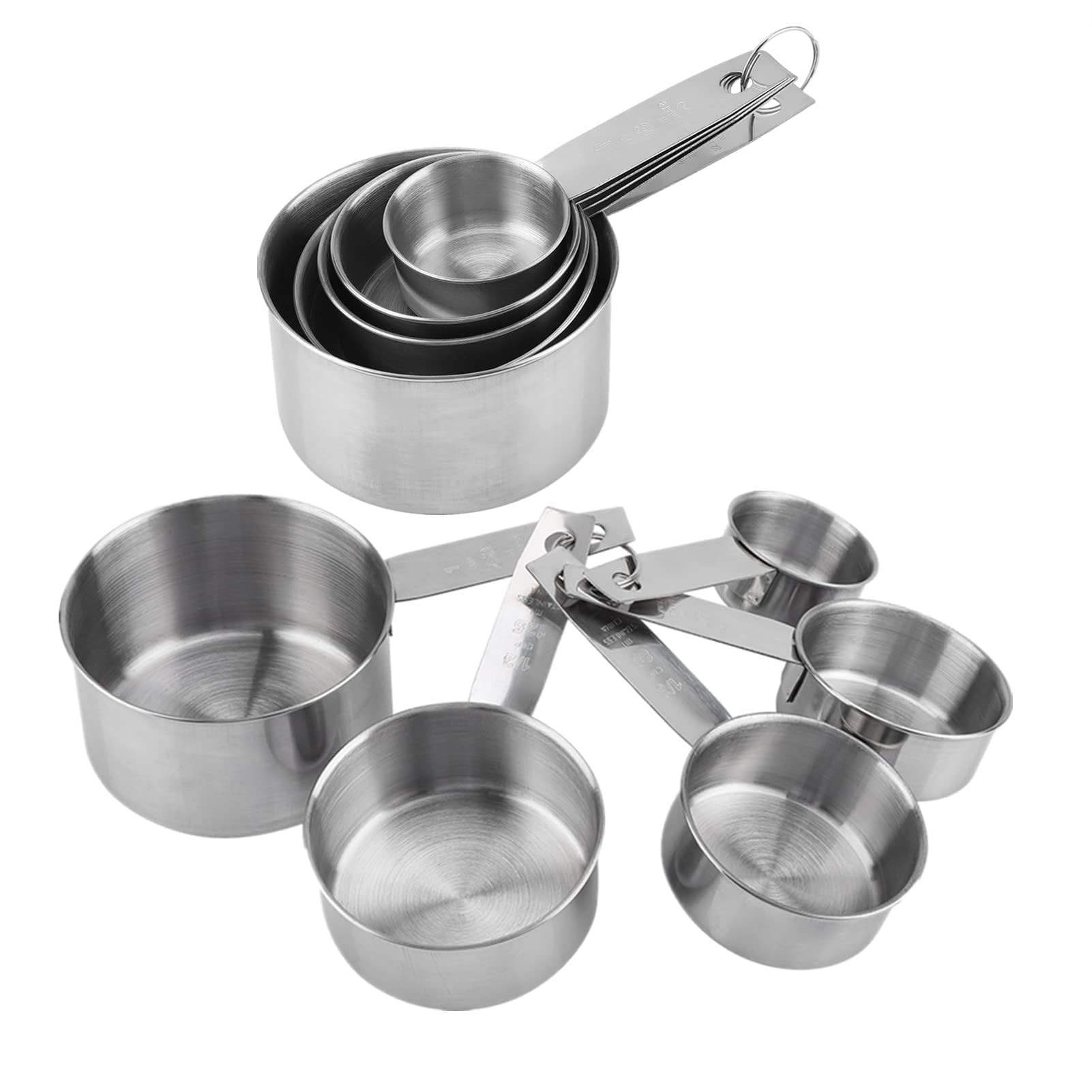 Tasses à mesurer empilables lot de 2 ustensiles de cuisine ingrédients secs et humides