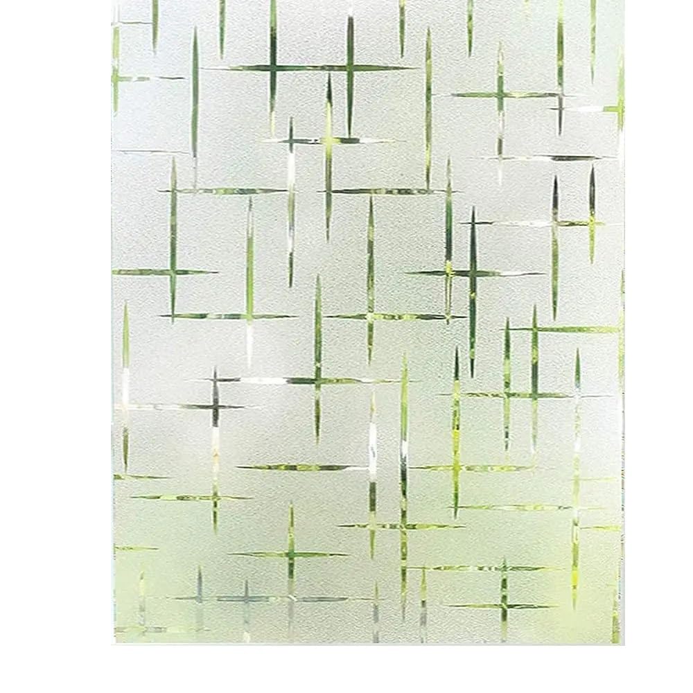 window film， Frosted Window Non-Adhesive Frosting Privacy Glass Windows Decorative Cling For Home Film(30x500cm)