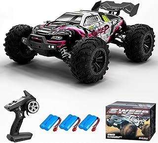 Sponsored You’re seeing this ad based on the product’s relevance to your search query.Learn more about this advertisement Teeggi Remote Controlled Car for Adults 70 km/h, Brushless Motor RC High Speed Offroad Drift Racing Car, 4WD Off Road Race Buggy, 3 Batteries 16101Pro (Red)