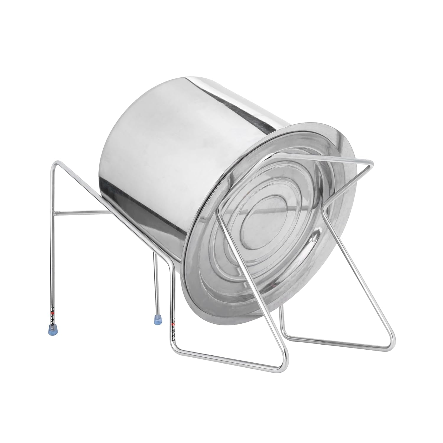 Rice Pot Drainer Stand Kitchen Shelves Stainless Steel Stand for Fruit, Beans, Noodle Strainer Tabletop Cooked Rice Strainer Stand | Hands Free Rice Drainer Stand