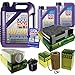Produktbild QR-PARTS 69346702 Filter Set Inspektionspaket 7 Liter Motoröl Leichtlauf High Tech 5W-40 MANN-FILTER Innenraumfilter Kraftstofffilter Luftfilter Ölfilter