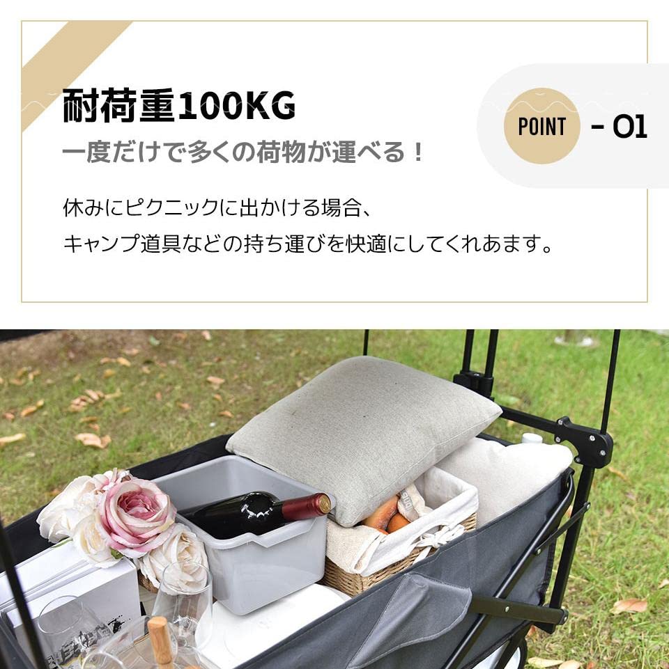 BTM キャリーワゴン 屋根付き 長物対応 折りたたみ 耐荷重100kg 軽量 Amazon | BTM キャリーワゴン 屋根付き 長物対応 折りたたみ 耐荷重