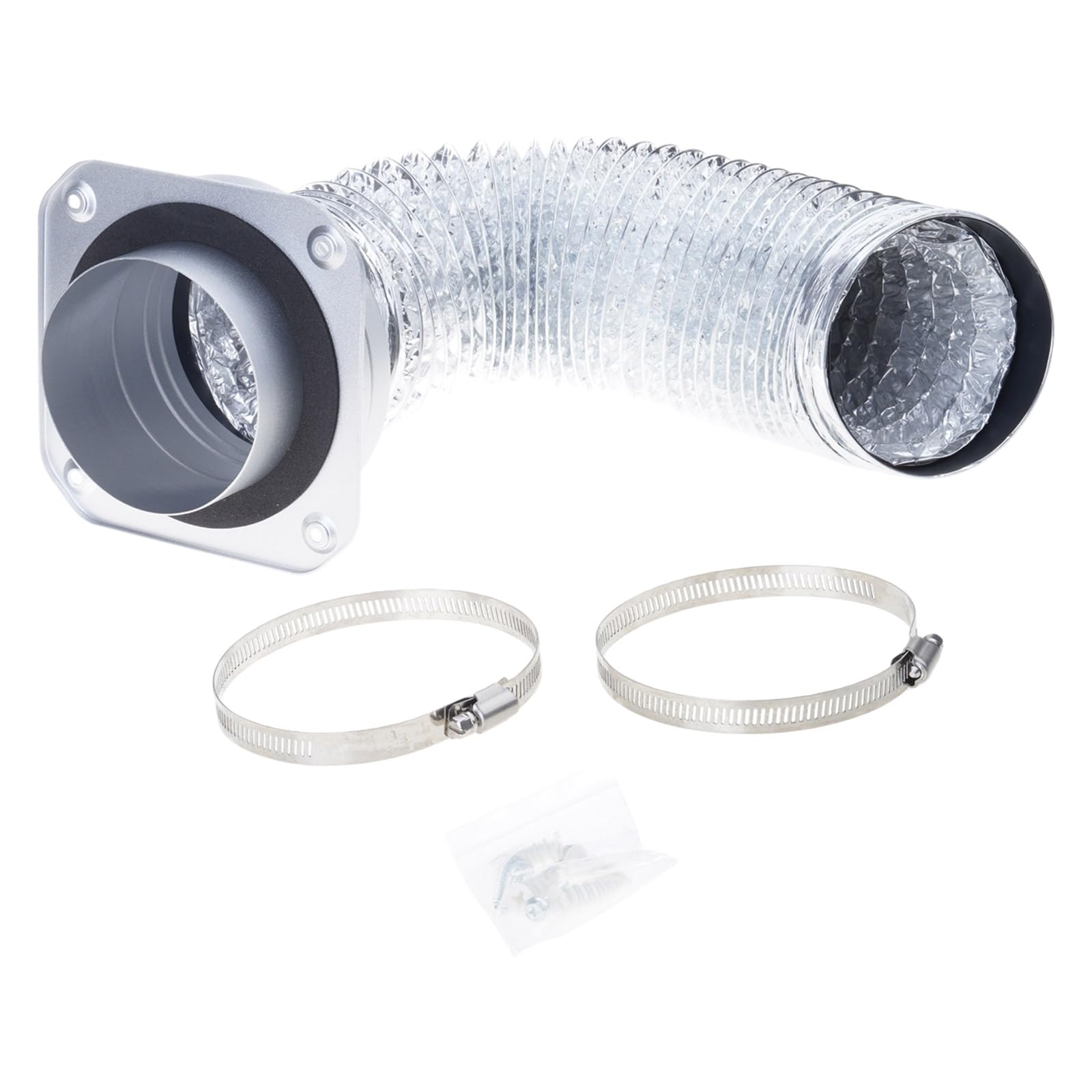 Quick Connecting Dryer Vent Connector 180 Degree Sealed Exhaust Coupling Vent