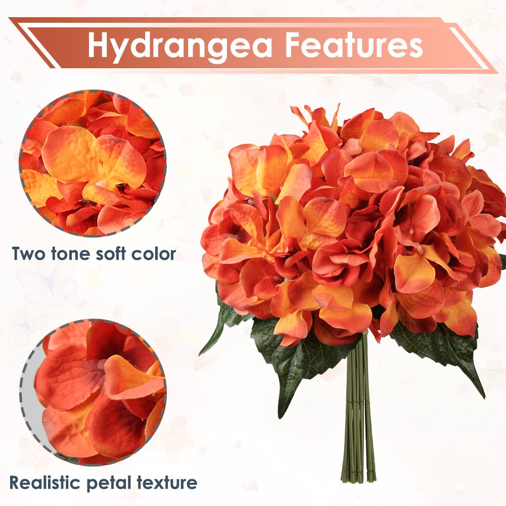 Briful Artificial Hydrangea Flowers - Image 2