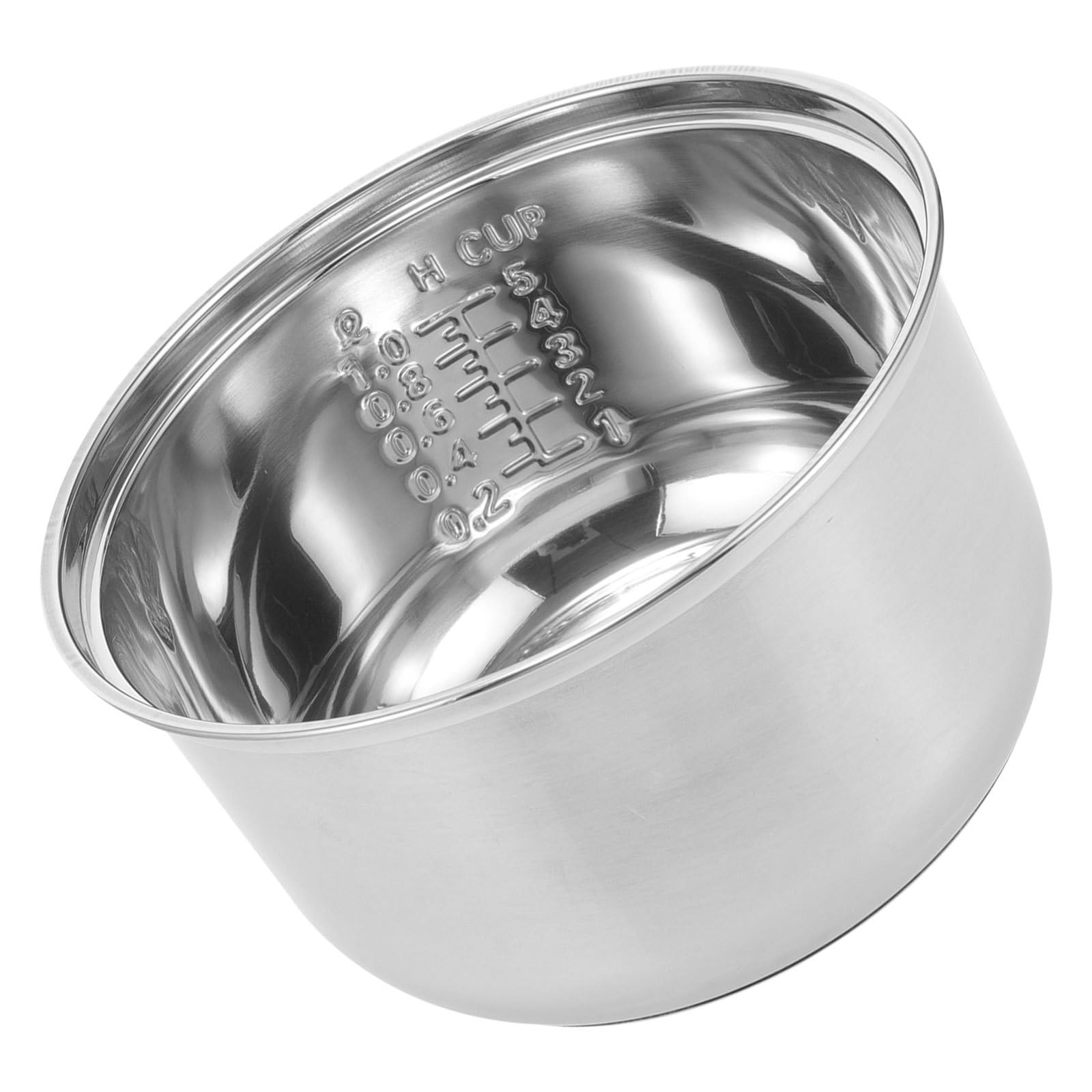 Amosfun Cuiseur à riz intérieur 2 L en acier inoxydable antiadhésif pour cuiseur à riz asiatique accessoire de cuisinière électrique