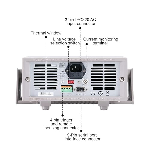 Miniatura 4 de ITECH Carga electrónica DC 0-150V0-30A0-300W probador de carga de batería de un solo canal IT8512A+