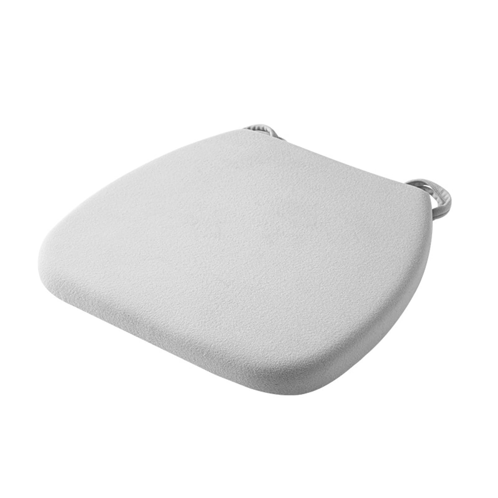 Coussin de chaise mémoire de forme 4 cm galette déhoussable grise