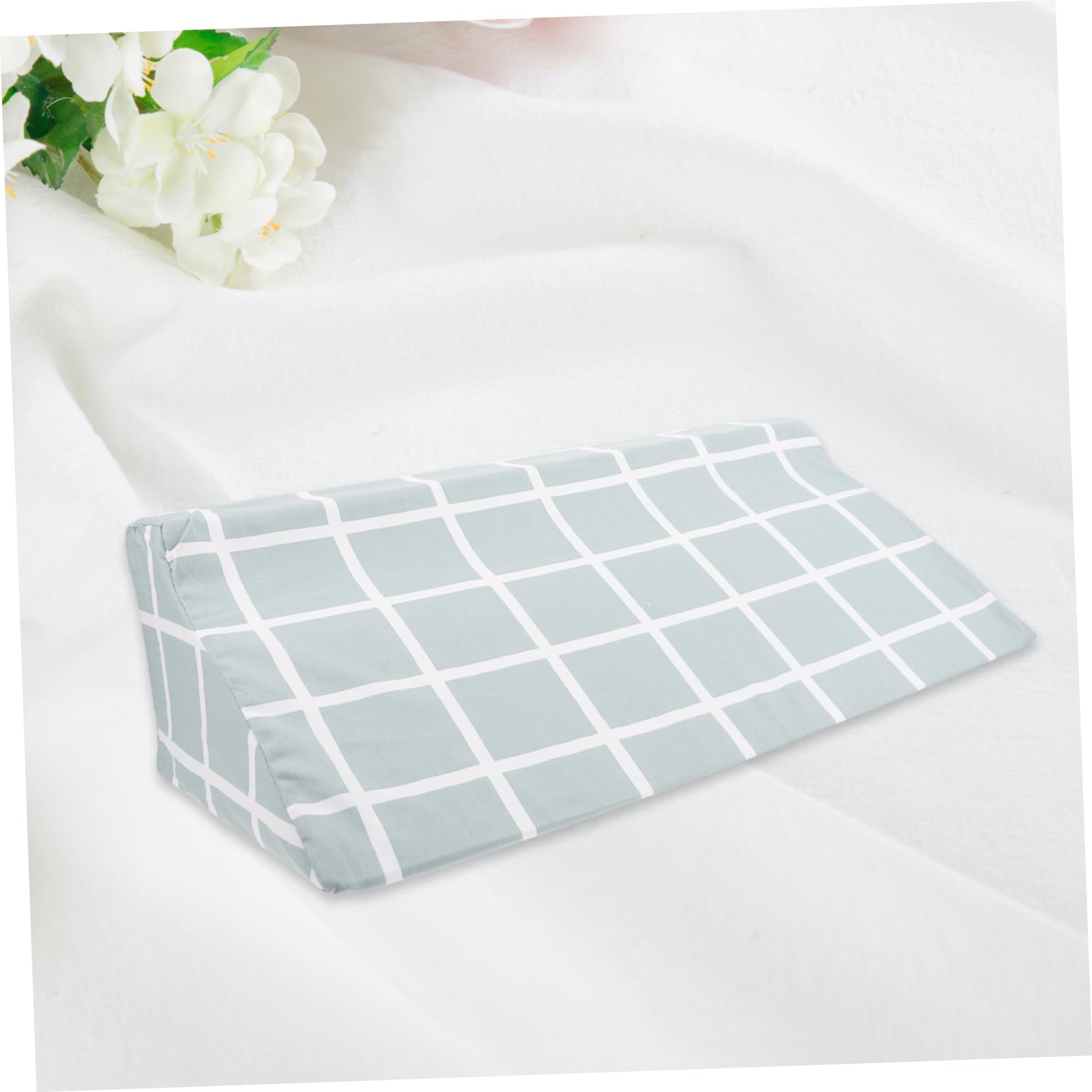 Almohada Espuma de Alta Densidad de Posicionamiento en Cuña y Algodón para Cama de Hospital Adecuado para Pacientes Mayores y Descanso