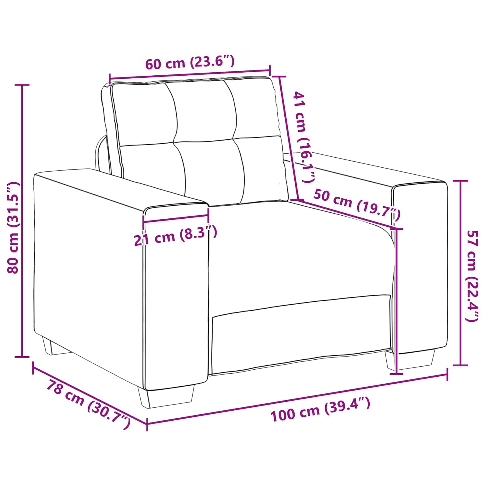 vidaXL Ensemble de Canapés 3 pcs Gris foncé 221 x 80 x 80 cm Velours, Mobilier Moderne abordable, Ensemble de canapés en Velours, Fauteuil Ergonomique, assises durables pour Le Salon