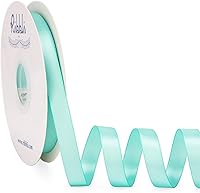 Vista 22 de Ribbli Cinta de satén marrón Turftan de doble cara, 1/2 pulgada x 50 yardas, cinta marrón claro para envolver regalos, manualidades, decoración