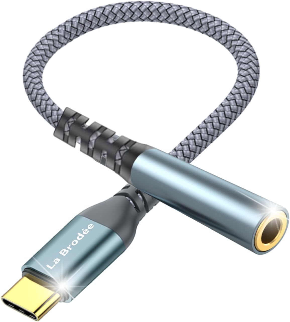 USB C to 3.5mm Jack, Type C to 3.5mm Headphone Aux Digital Audio Earphone Adaptor, Aux to USB C Earphone Adapter for Samsung Galaxy Pixel, iPad Pro, HUAWEI, Xiaom, and More Type C Devices