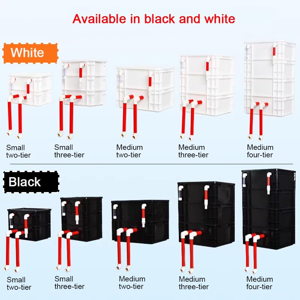 Boîtier de Filtration pour Aquarium, système de Purification Externe pour bassins à Poissons, kit de Filtration pour Grand Bassin à Monter soi-même