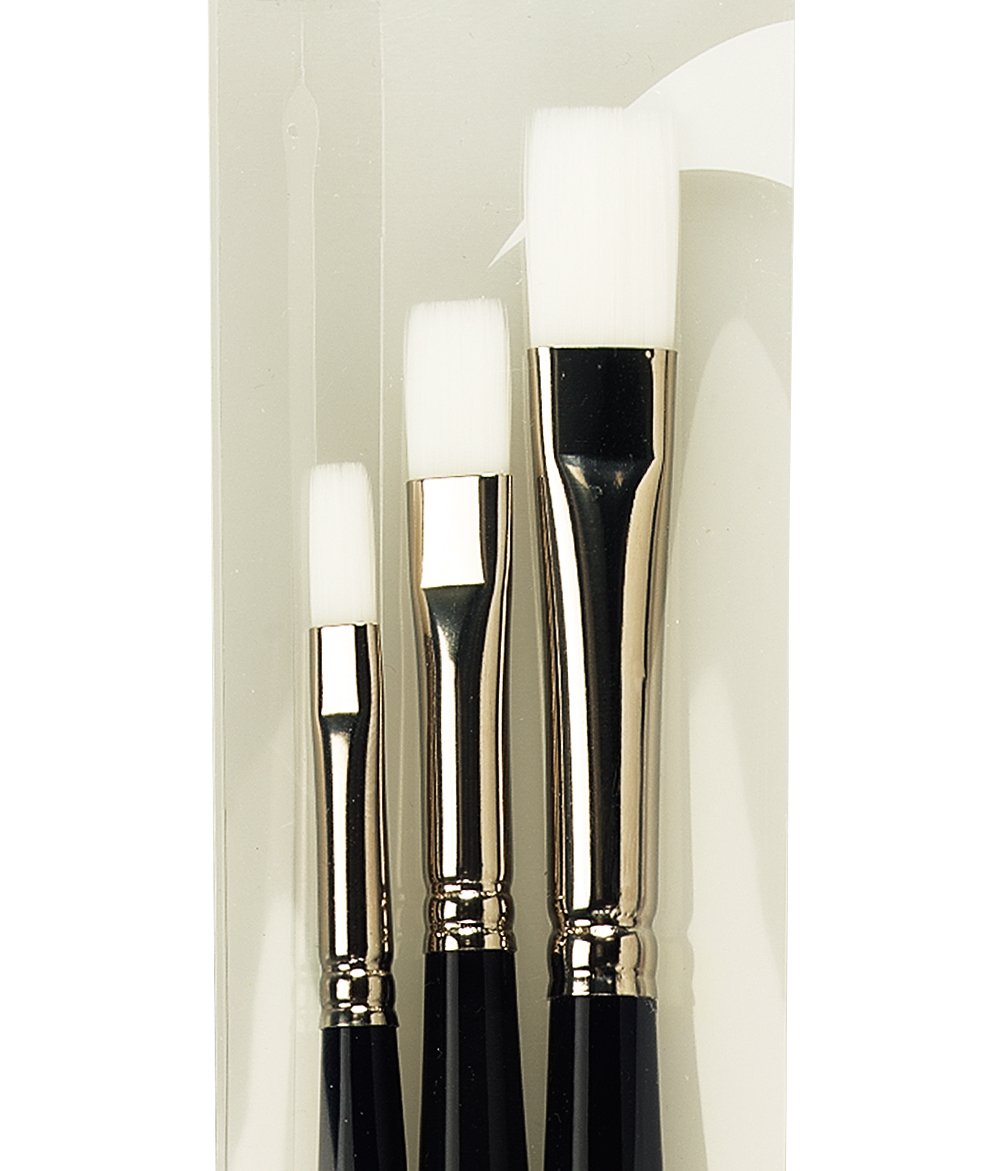 da Vinci Oil & Acrylic Series 5105 Impasto Synthetic Paint Brush Set, Multiple Sizes, 3 Brushes (Series 7105)