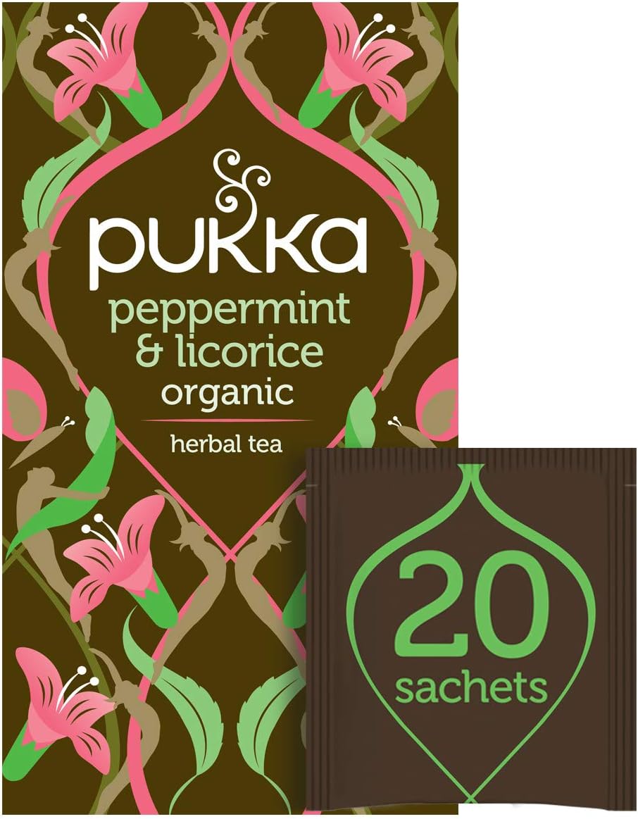 Organic Herbal Tea Peppermint & Licorice 20 Tea Bags