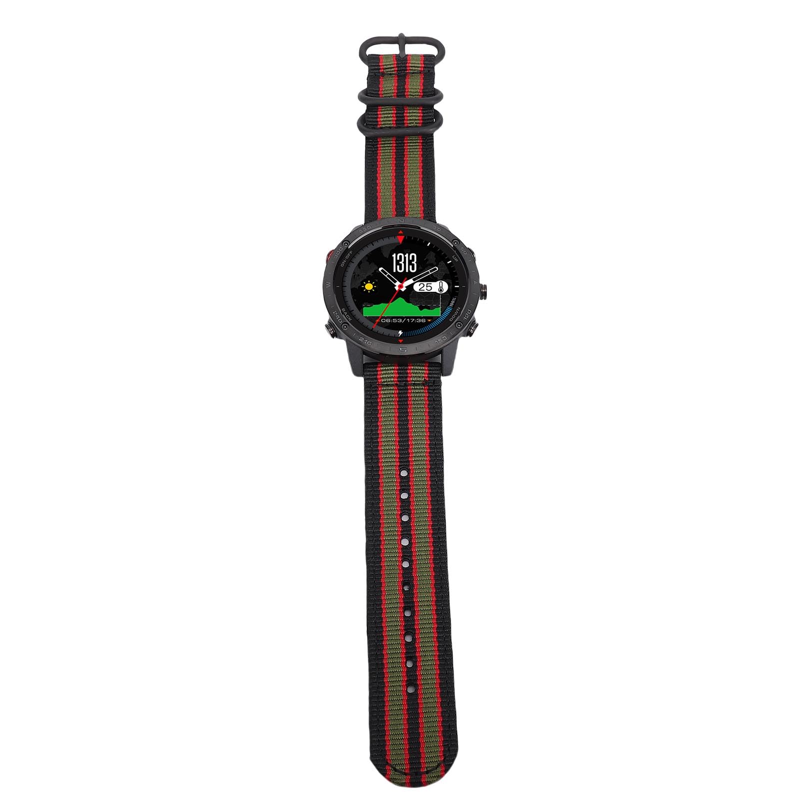 Brrnoo Orologio 1.3 Pollici, Ricaricabile 50 Metri con Sensore di