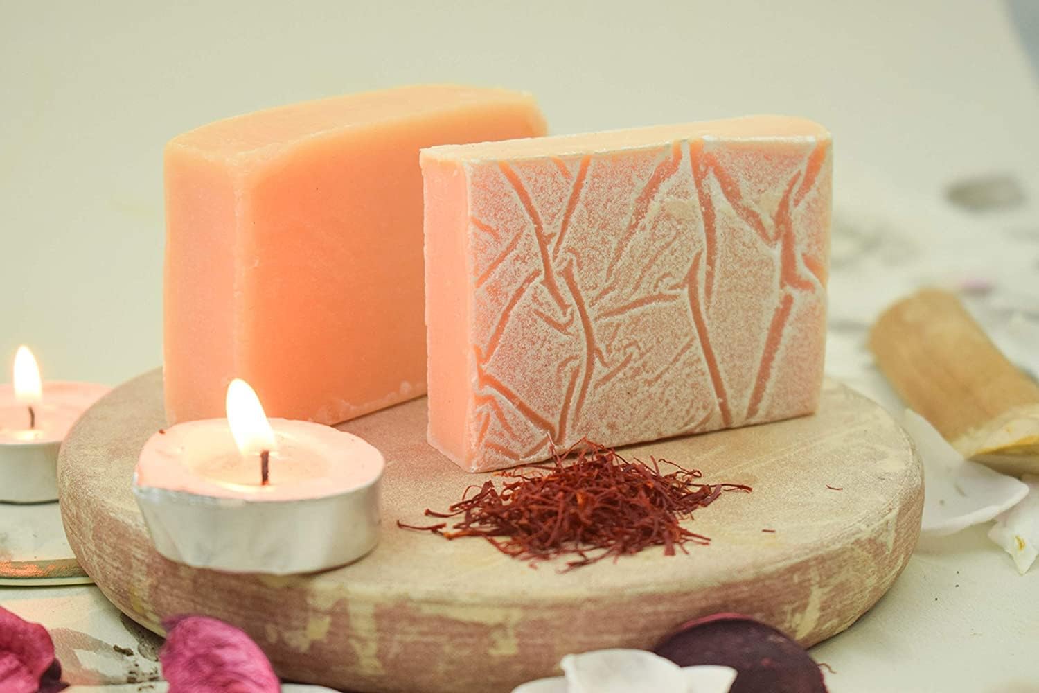 SVATV Soap Sandalwood & Kesar - Best Exfoliating Bar, Traditional Ayurvedic Herbal Soap For All Skin Type - 125 Grams x 2 Bars - Image 4