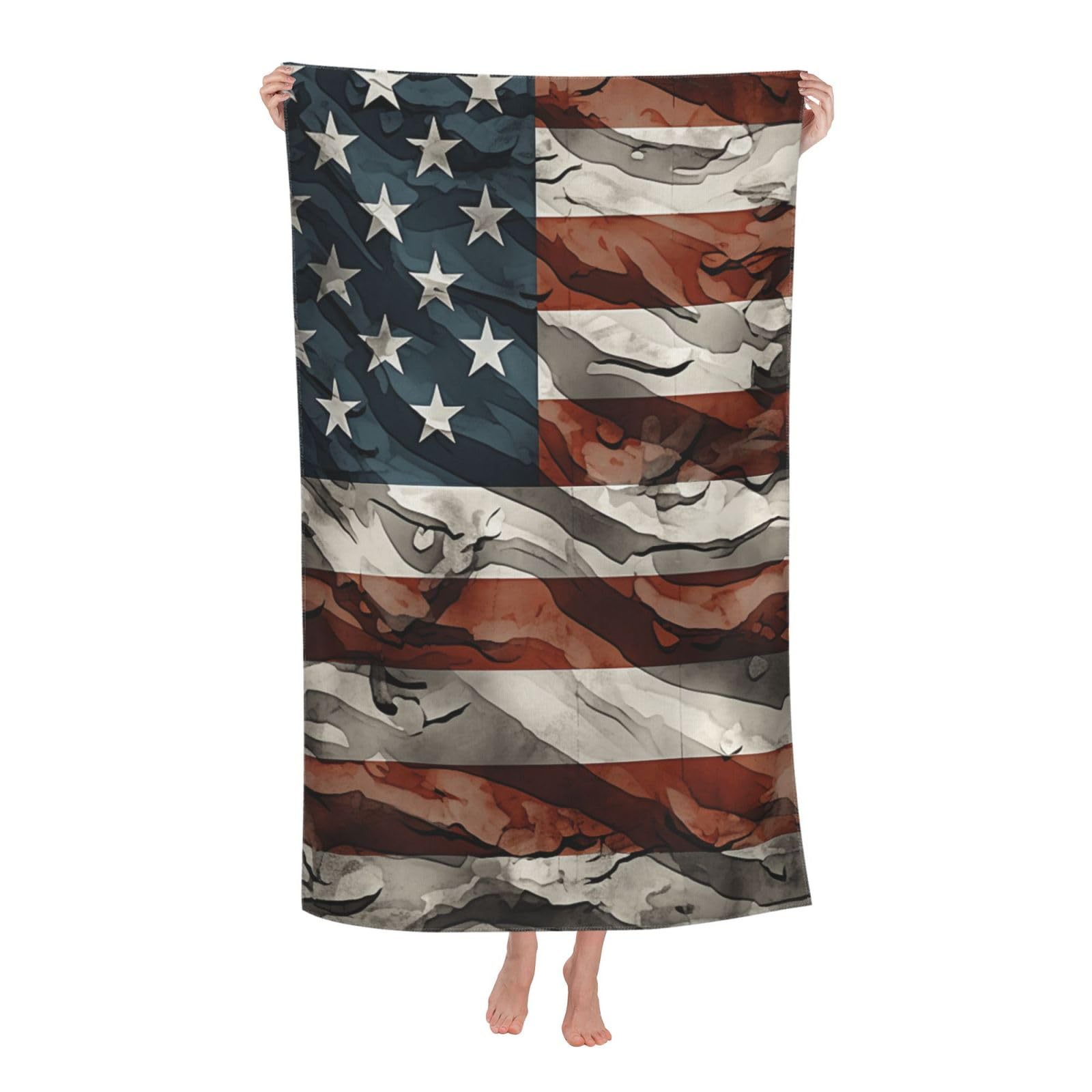 Drap de bain pour natation piscine et voyage serviette camouflage 80x130