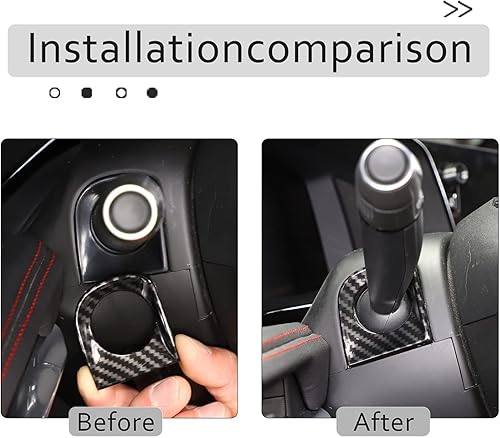 Miniatura 2 de Daeiclru Cubierta para base de barra de volante compatible con Chevrolet Corvette C8 2020-2023, accesorios de decoración para volante de automóvil