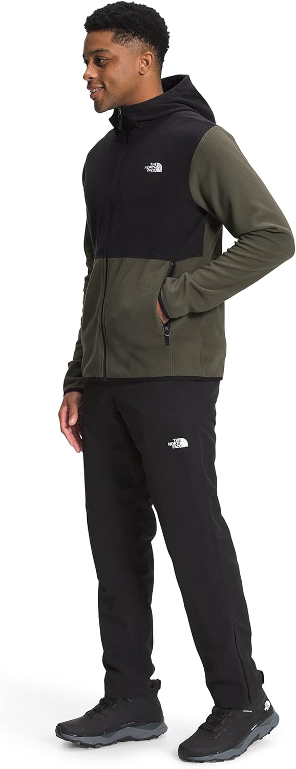 THE NORTH FACE Men's TKA Glacier Full Zip Hoodie Small Taupe Green/Tnf Black