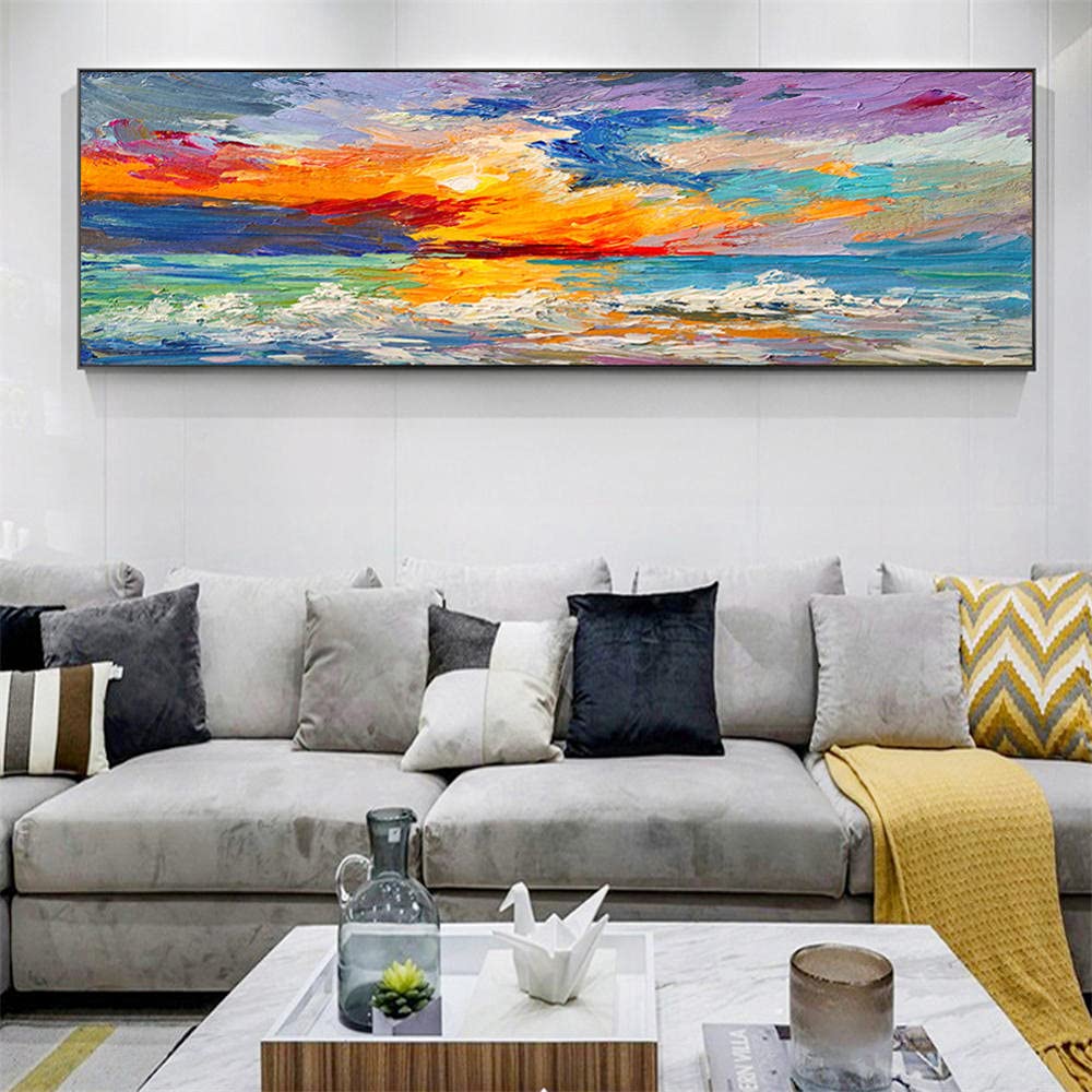 Diamant peinture complète paysage marin kit point de croix strass carré