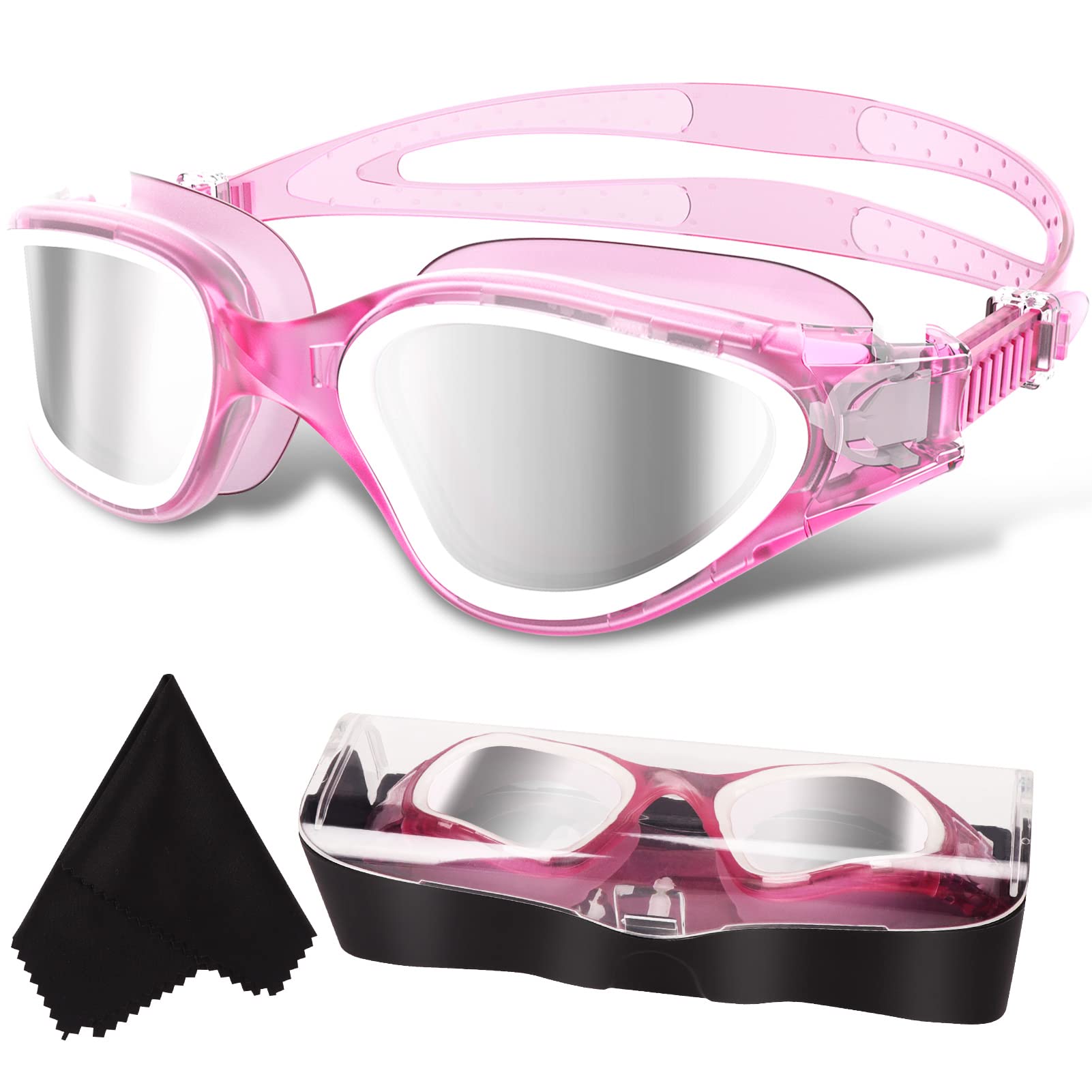 WIN.MAX Polarized Swimming Goggles Swim Pool Goggles Anti Fog Anti UV No Leakage Clear Vision for Men Women Adults Teenagers