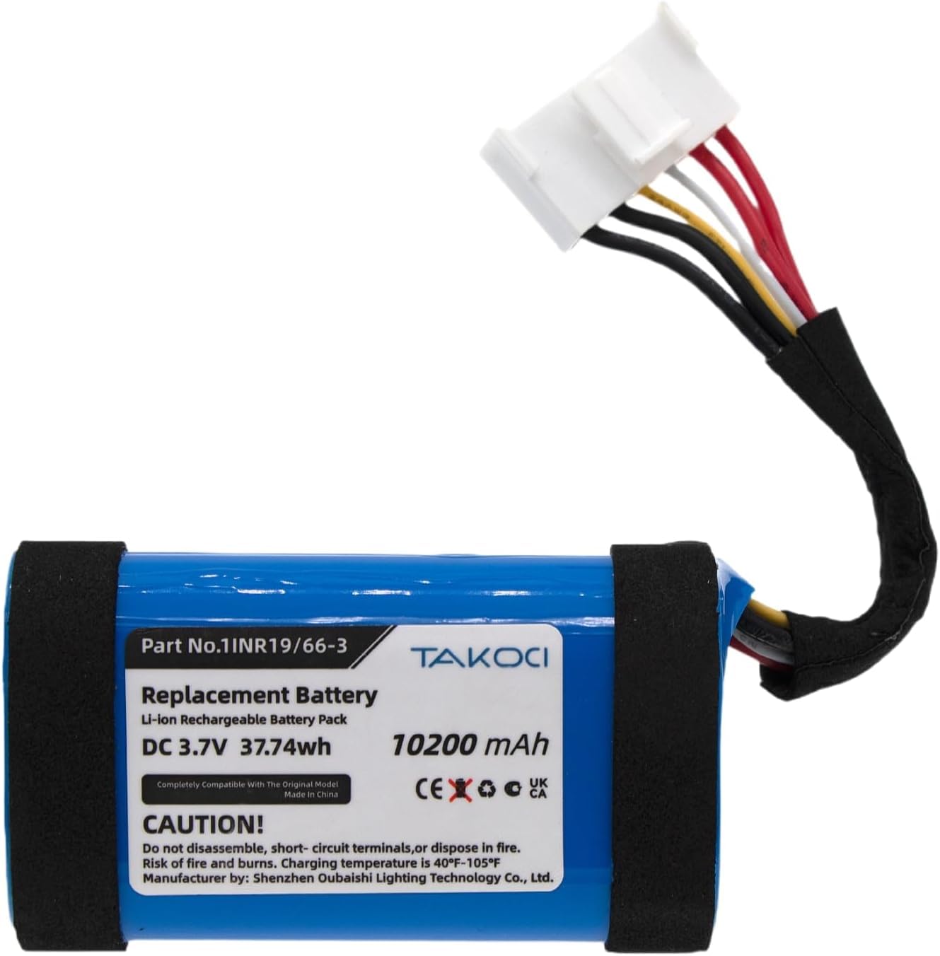 Replacement Battery for JBL Charge 4, Charge 4BLK, Charge 4J, JBLCHARGE4BLUAM，3.7V/10200mAh