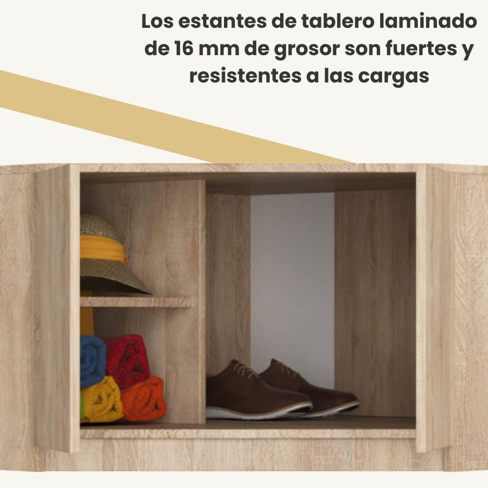 Altillo para armario AKORD S100 Roble Sonoma 100 cm 2 puertas 3 estantes 100x50x55 cm