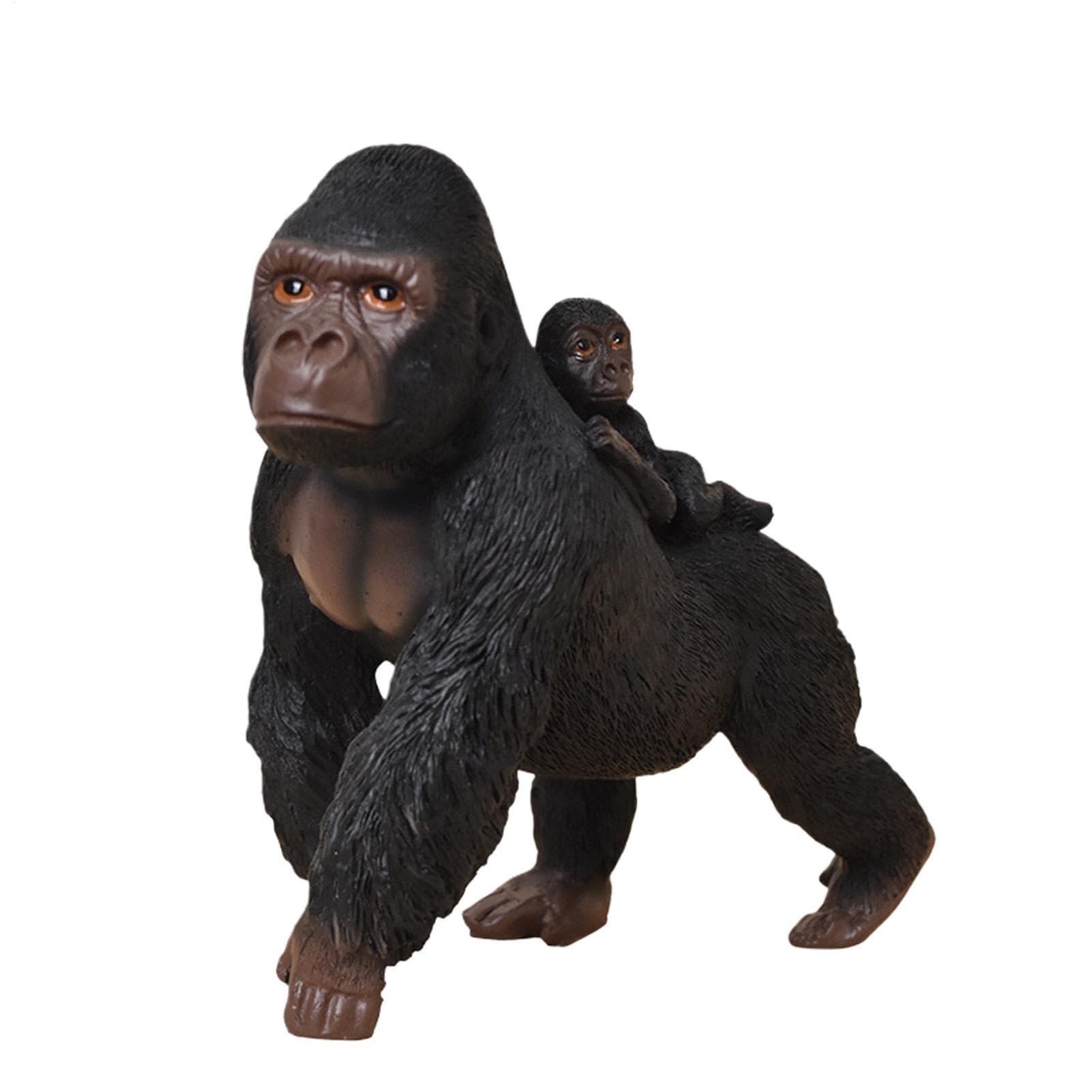 Figurine gorille en résine réaliste de 16.5cm pour décoration de bureau élégante