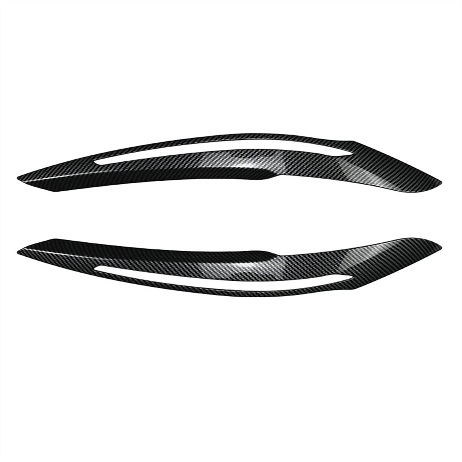 ABS Car Headlight Eyebrows Eyelid Cover Trim Stickers for F20 F21 1 Series 118i 120d 120i M135i Pre-Lci(Carbon Look)