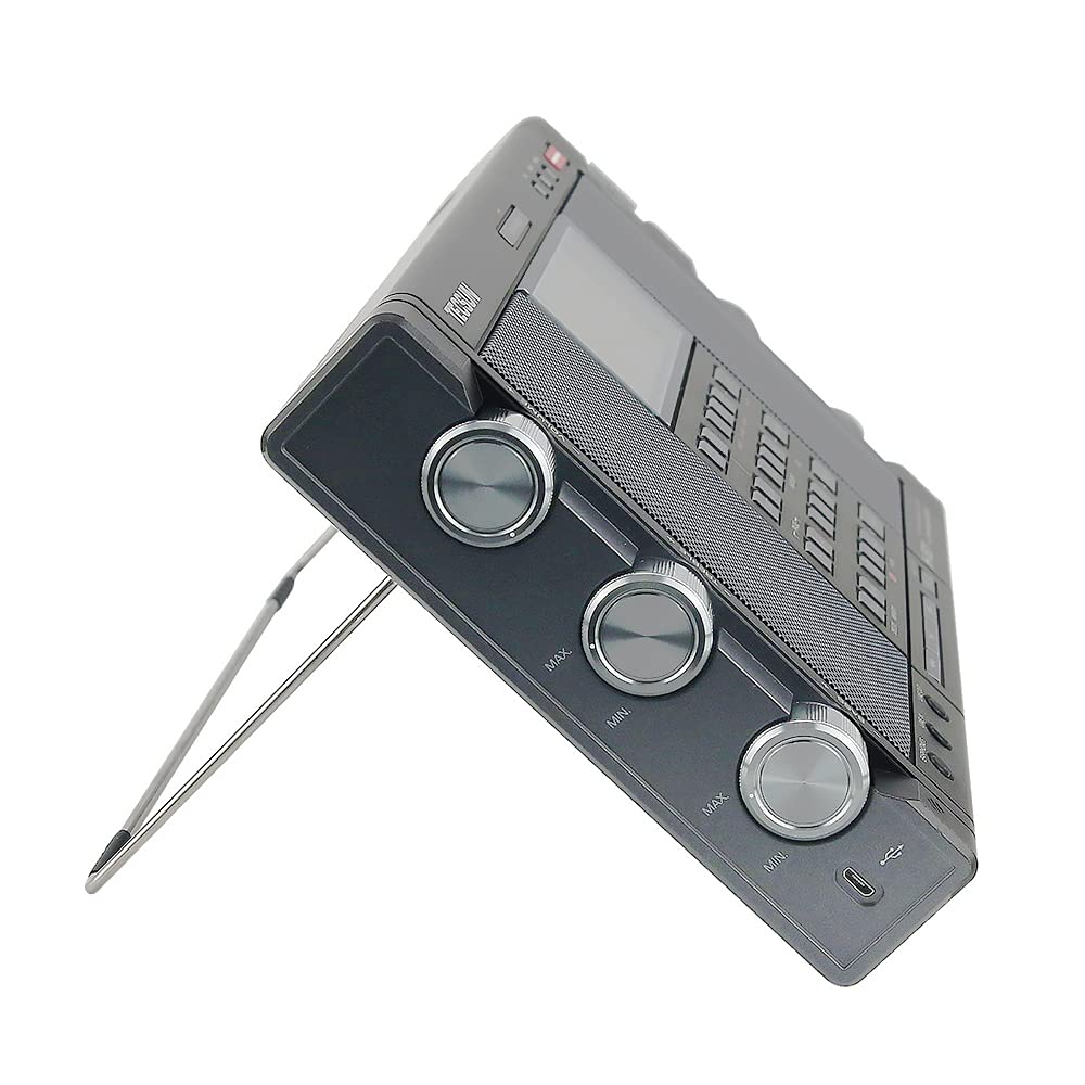 TECSUN H-501 Radio Portátil Multibanda Sintonizada Digital FM LW MW SW SSB Estéreo con Reproductor De Música De Altavoces Duales