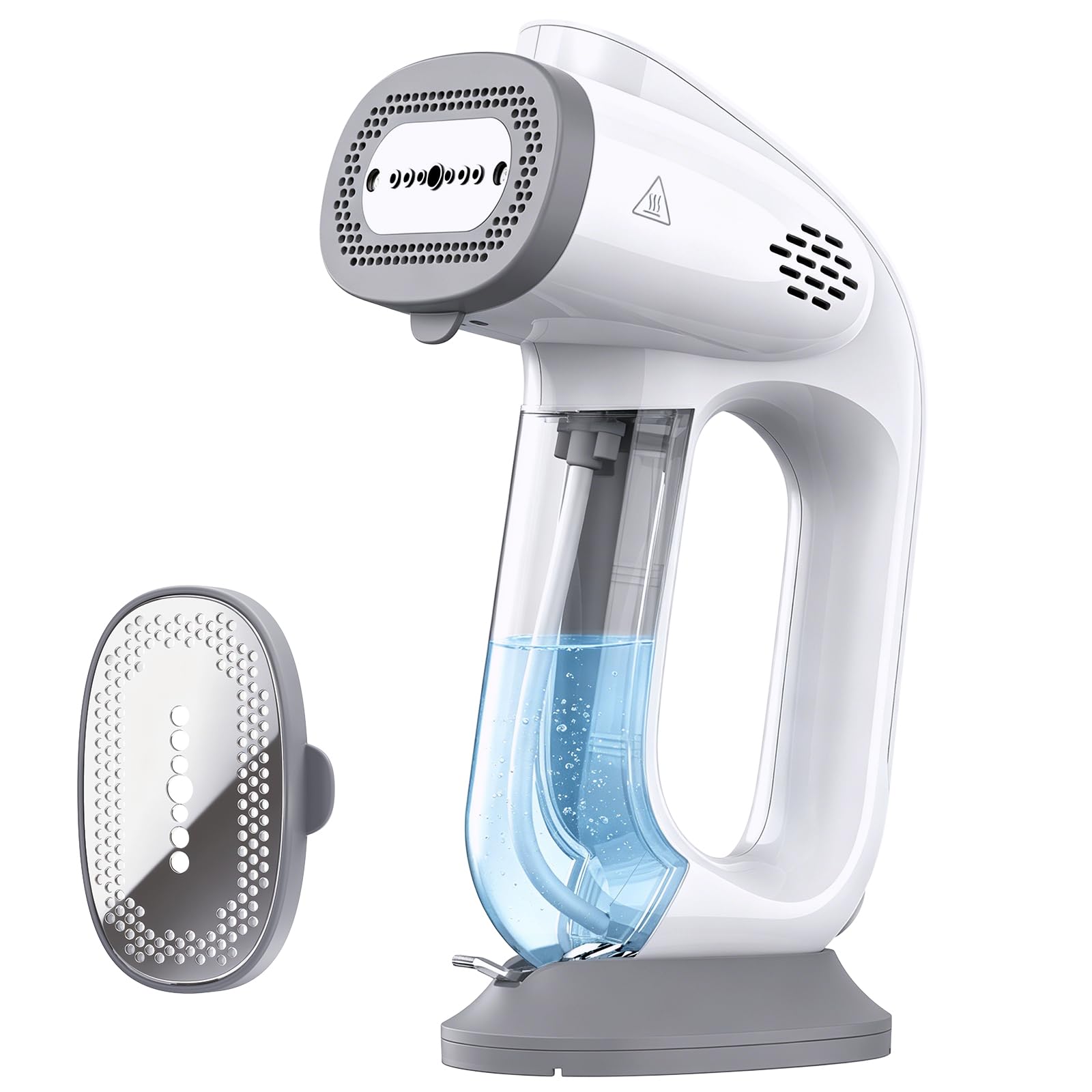 Photo 1 of NON-FUNCTIONAL, PARTS ONLY-------------------------------Steamer for Clothes, 110-240V Travel Steamer with 2500Pa Vacuum Suction, NTC Control, Burst Steam, 30% Quick Wrinkle Removal, Portable Handheld Steamer?Iron 2 In 1 for Travel and Home Use (Light Gre