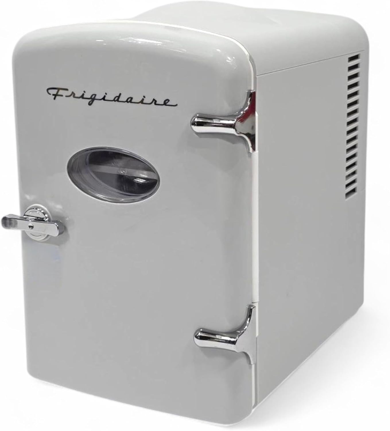 Frigidaire Mini refrigerador personal retro EFMIS229-Moonbeam, de 6 latas4L, incluye cable para el hogar y 12 V, capacidad de 4 litros para enfriar