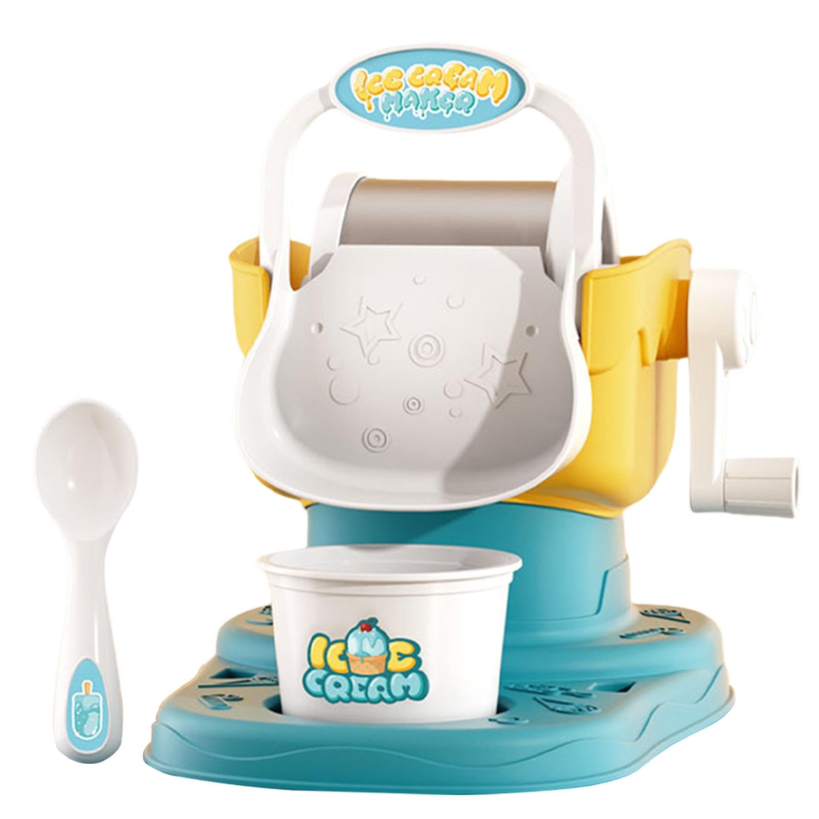 Generic Eismaschine für Kinder - Weiche Eismaschine | Schnelle manuelle Ergebnisse | Einfache gefrorene Süßigkeitenmaschine zur Herstellung von Eis, Sorbet, langanhaltende Kühlung