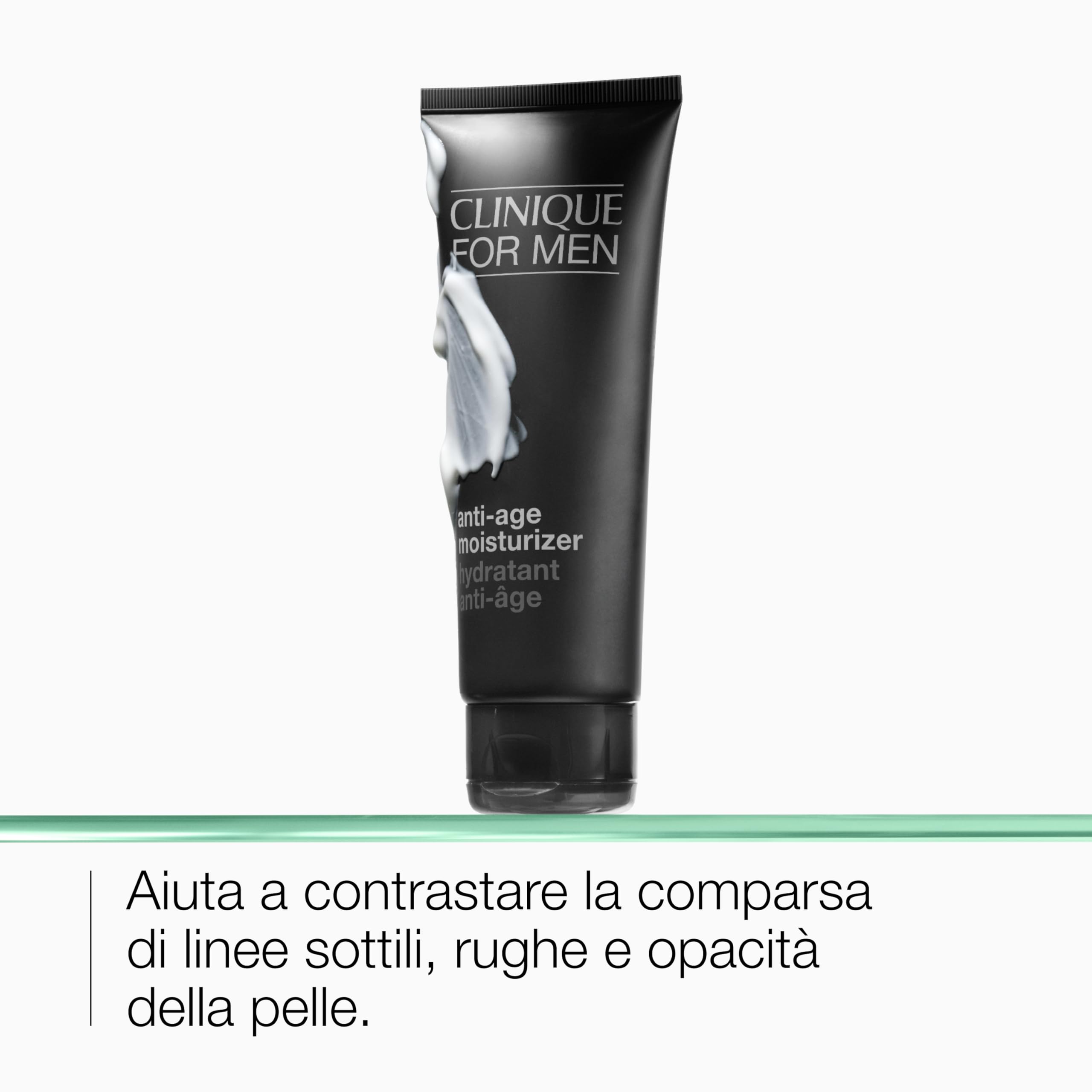 Clinique For Men Daily Face Moisturizer | Idratante con acido ialuronico e vitamina E | Anti-età e illuminante, 100 ml