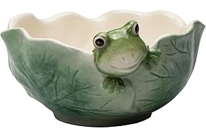 Delightful Ceramic Frog Candy Bowl: A Quaint Keeper for Your Sweet Treats