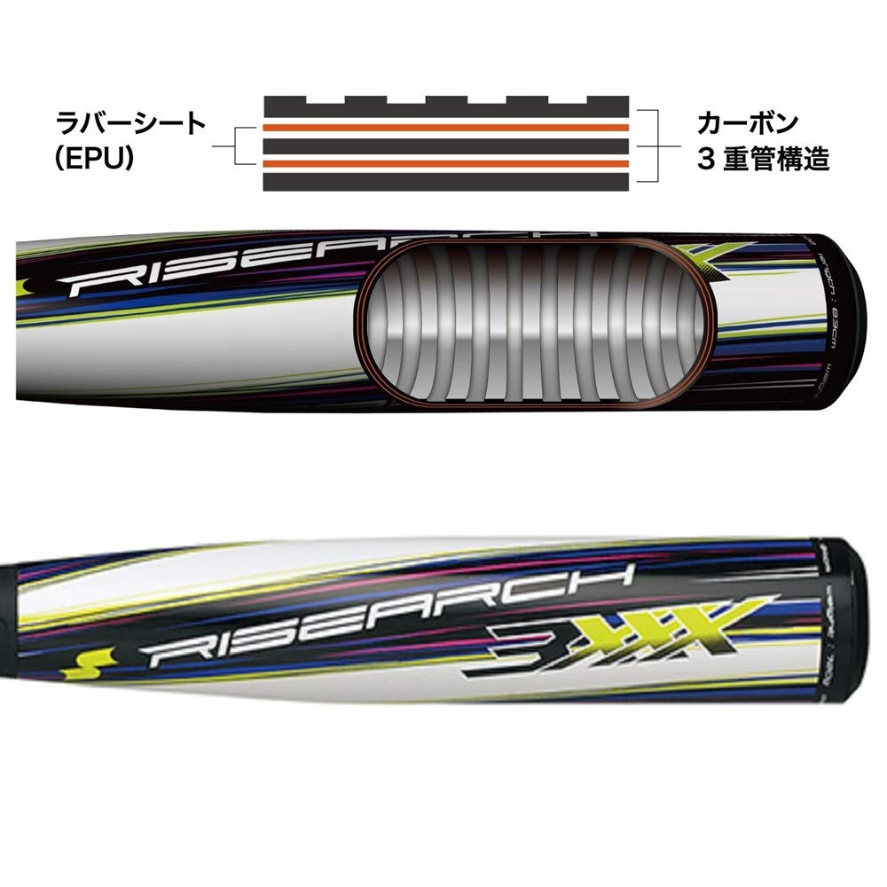 Amazon | SSK ライズアーチ3XXX Jr (9010)ブラック×ホワイト 78 | SSK