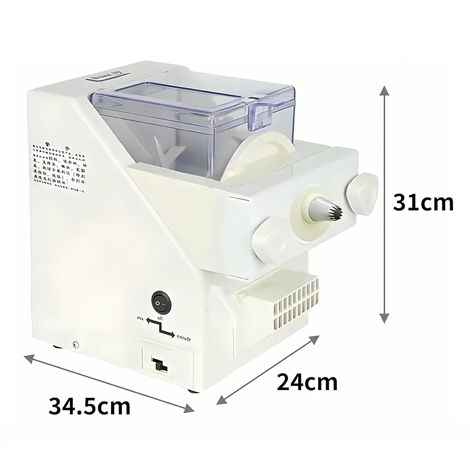 Générique Machine à Biscuits Automatique Électrique, 50-60 TR/Min, 8 Buses Interchangeables, Idéale pour Pâtisserie Maison et Cuisine, Pâtisseries Faciles et Rapides