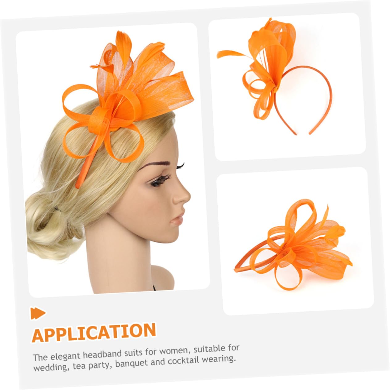 GALPADA 5pezzi Fascinator Elegante con Piume per Donne Cerchietto Decorativo per Feste e Tea Party Accessorio alla Moda per Cerimonie e Occasioni Speciali