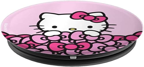 Miniatura 4 de Hello Kitty - Lazos de color rosa con agarre y soporte para teléfonos y tabletas, Negro
