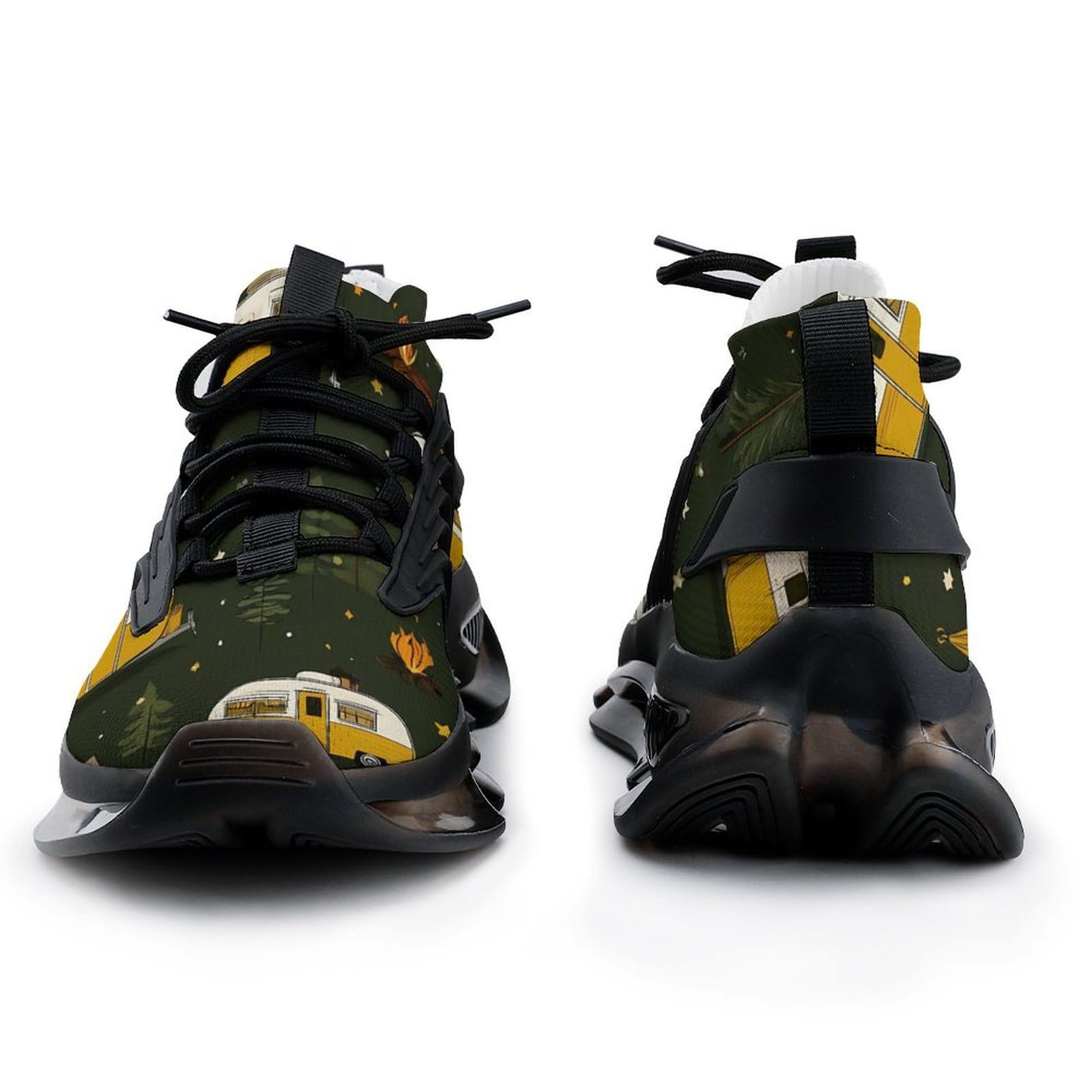 Camping Pattern Herren Laufschuhe