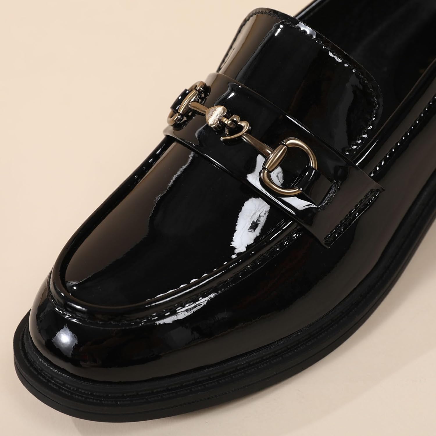 Penny Loafers for Women Comfortable Black Business Professional Shoes Womens Penny Loafers & Slip-Ons Ladies Flats - Image 5