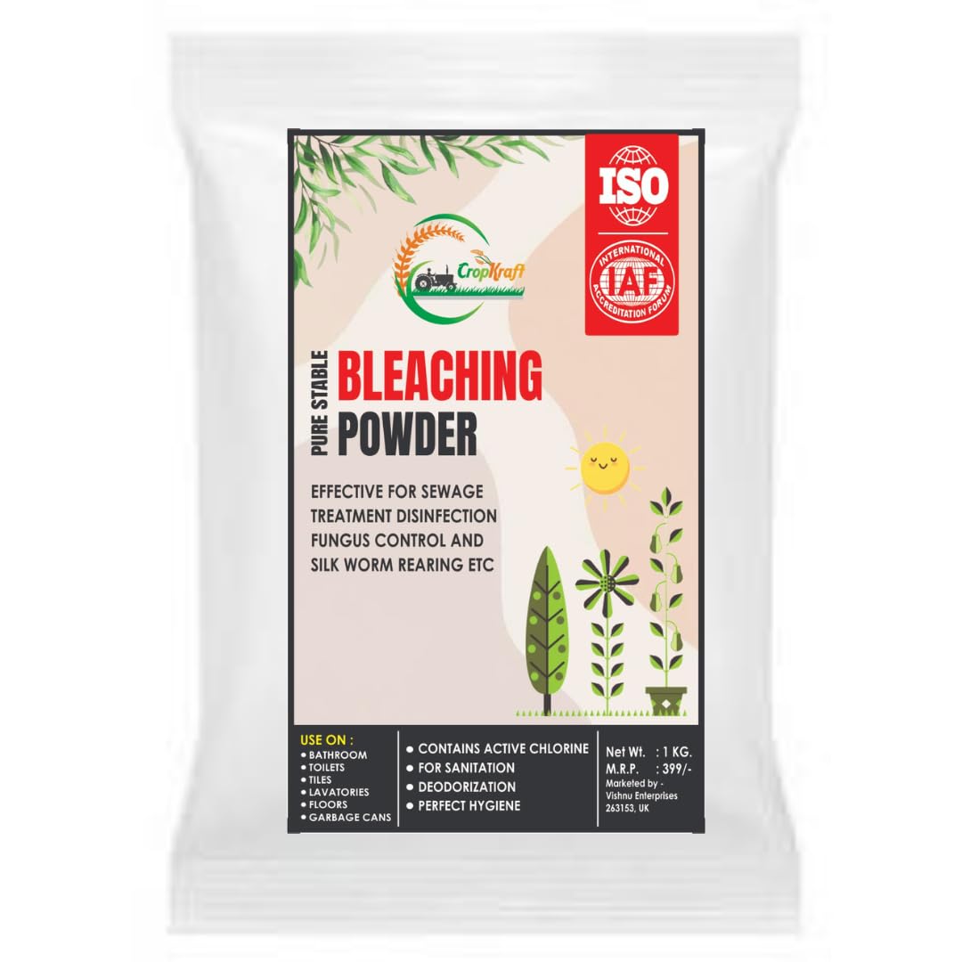 CROPKRAFT Bleaching Powder for Bathroom, Kitchen, Toilet, Overhead Tank, 1kg, All-Purpose Cleaner to Remove Fungus, Germs & Bacteria (B0D81JFHTJ) Amazon Price History, Amazon Price Tracker