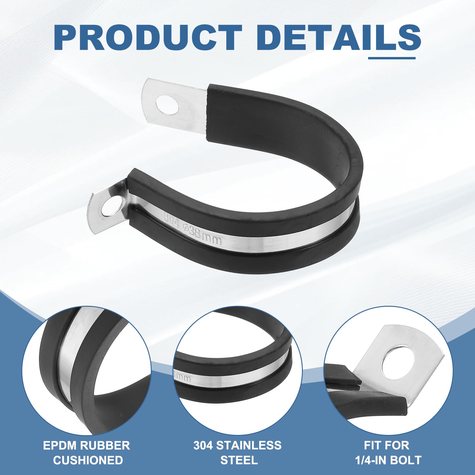 PATIKIL 1-1/2 Inch Cable Clamp - Image 3