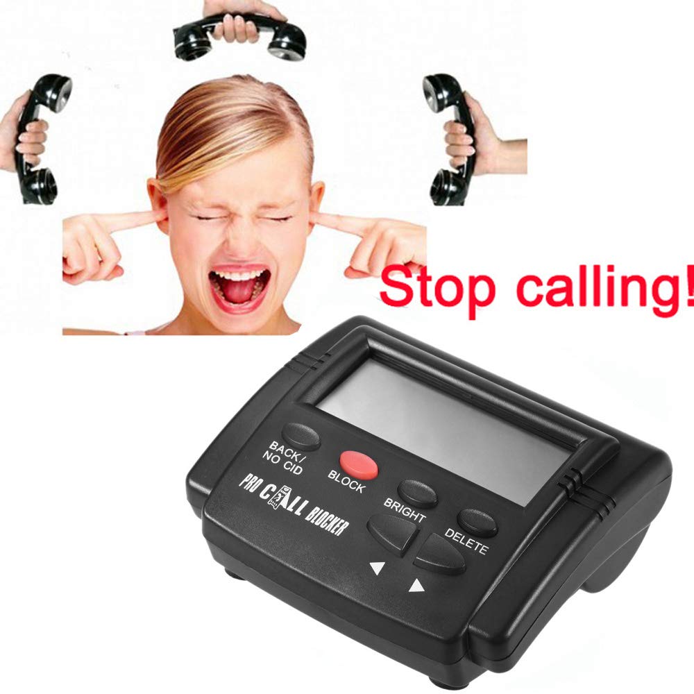 CT-CID803 Caller ID Box Call Blocker Stoppen Sie belästigende Anrufe Geräte Anruf-ID-LCD-Screen-Display mit 1500-Nummern Kapazität Stoping Alle Cold Calls für Festnetz-Telefone Antique