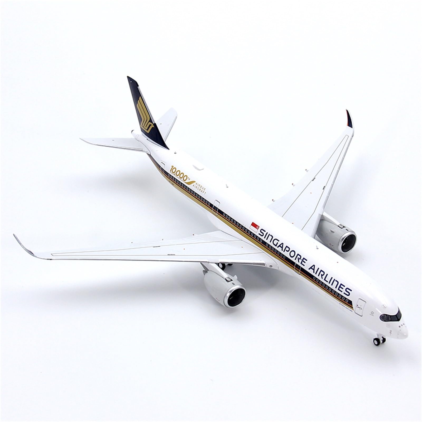 Vantor Repliki modeli samolotów 16cm miniaturowe modele samolotów repliki 1/400 dla Singapore Airlines dla Airbus A350-900 9V-SMF miniaturowy samolot cywilny