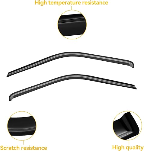 Miniatura 375 de Viseras de ventana para Chevrolet (Chevy) Express/GMC Savana 1996-2025, protectores de lluvia, deflector de sombra de ventilación, humo oscuro