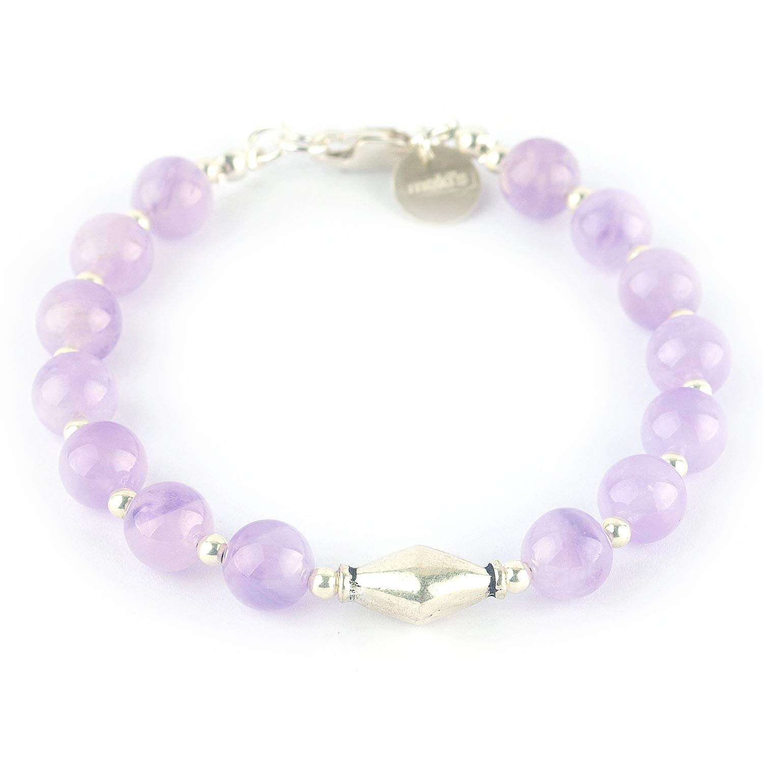 MEKI`S Pulsera Amatista y Plata 925